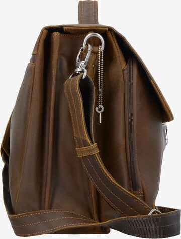 Plevier Document Bag in Brown