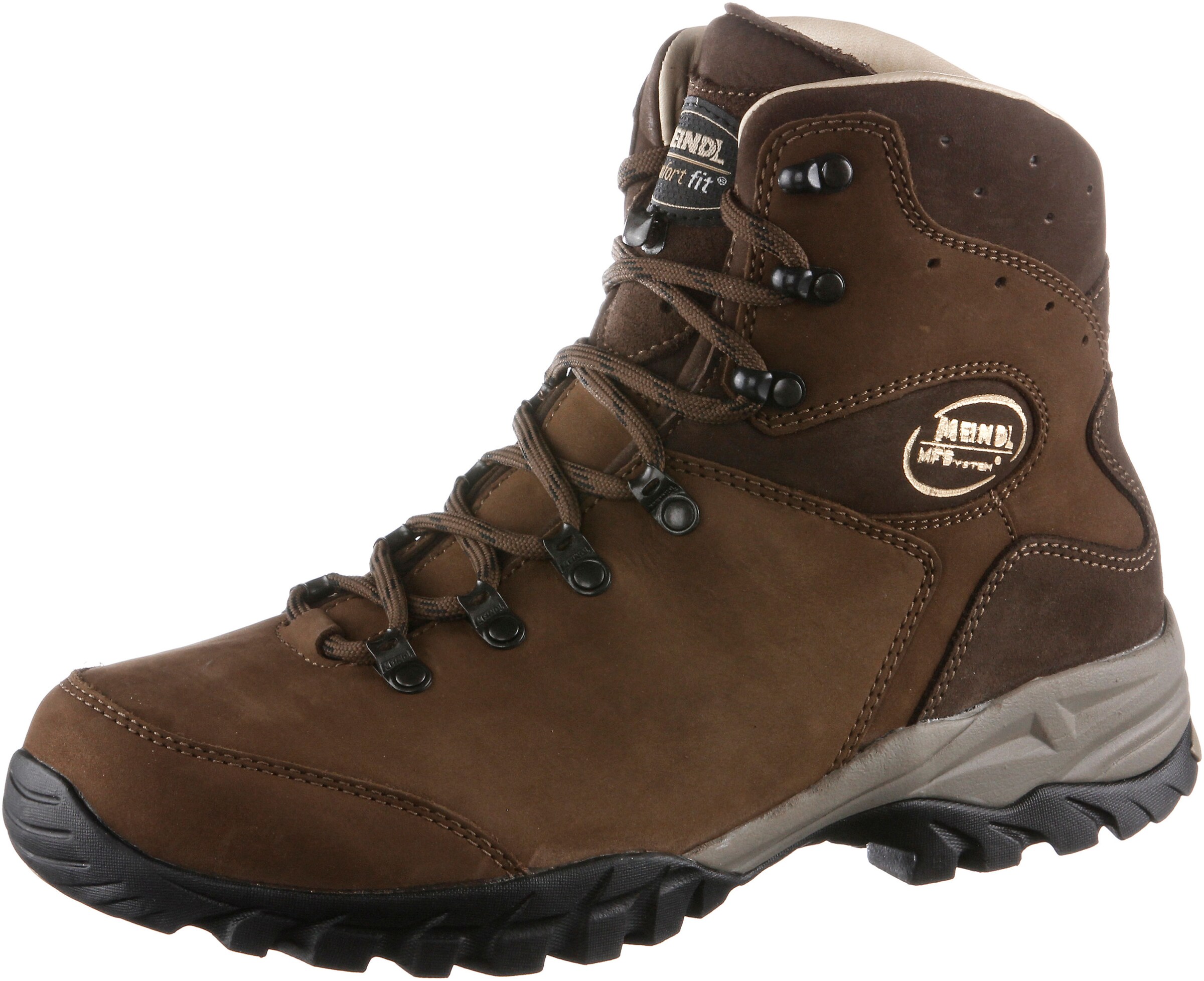 MEINDL - Boots 'Meran' in de kleur Donkerbruin