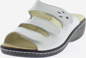 Longo Mules in White: front