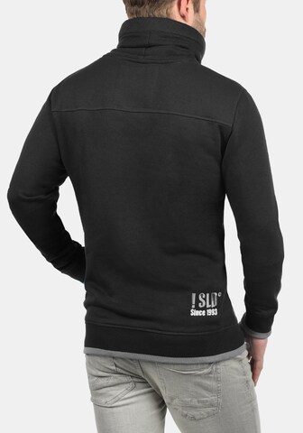 !Solid Stehkragenpullover 'BENJAMIN TUBE' in Schwarz