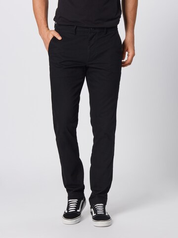 Coupe slim Pantalon chino 'Essential' GAP en noir