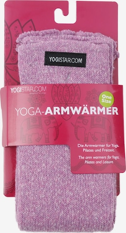 YOGISTAR.COM Yoga Armwärmer in Pink: predná strana