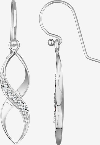 Boucles d'oreilles 'Infinity' ELLI en argent : devant