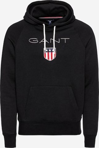 Sweat-shirt GANT en noir : devant