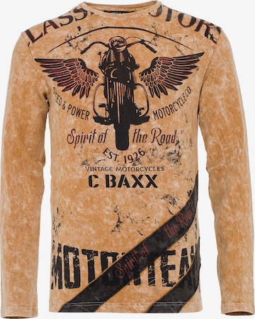 CIPO & BAXX Shirt in Bruin: voorkant