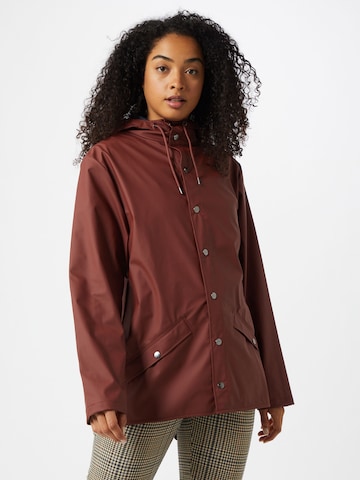 RAINS Between-season jacket in Red: front