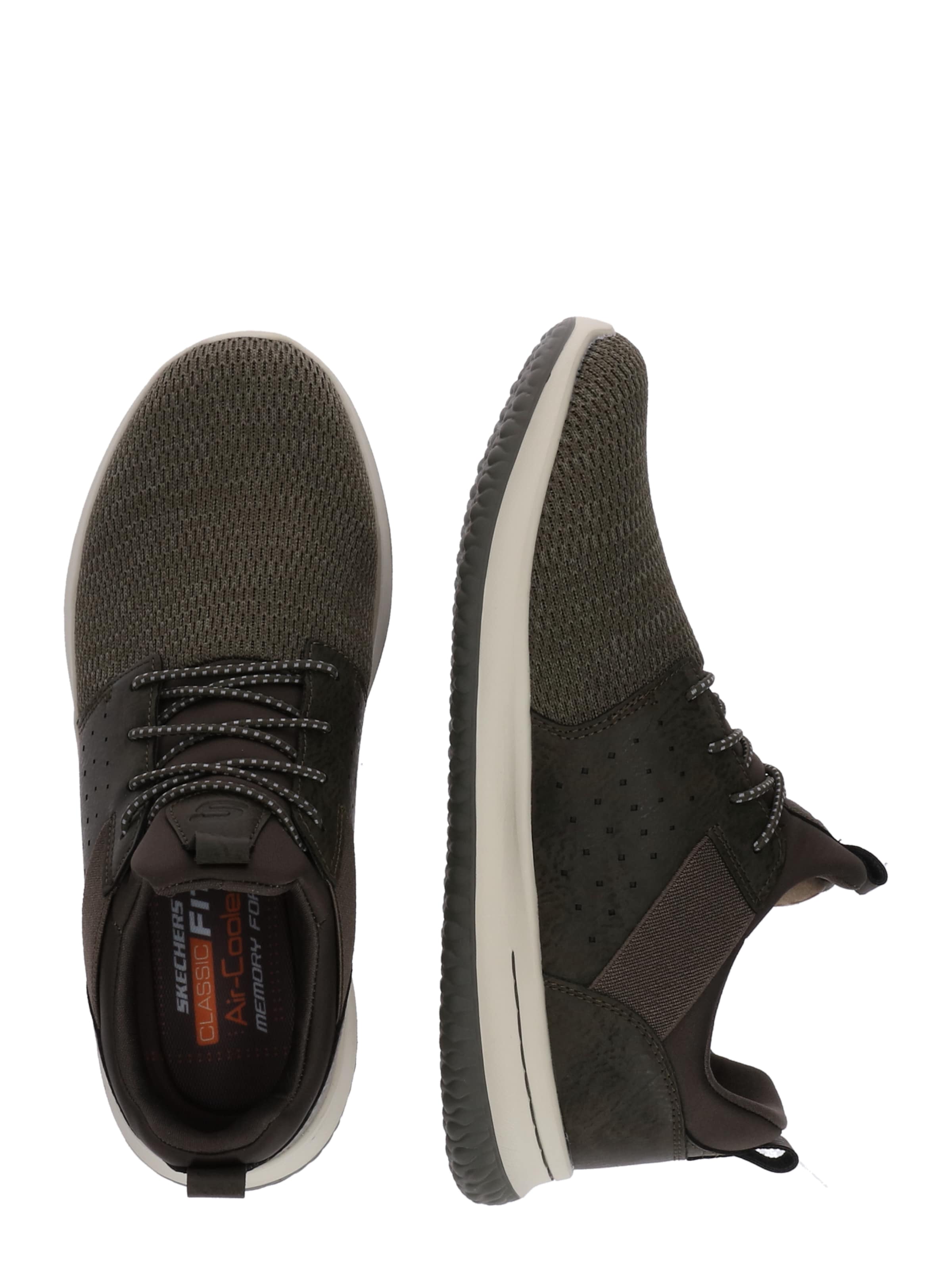 SKECHERS Низкие кроссовки 'Delson Camben' в Зеленый