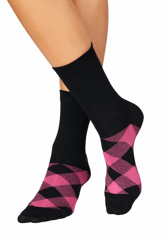 Chaussettes H.I.S en noir : devant