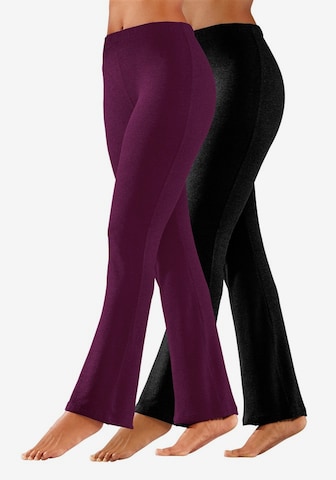 VIVANCE Boot cut Leggings in Purple: front