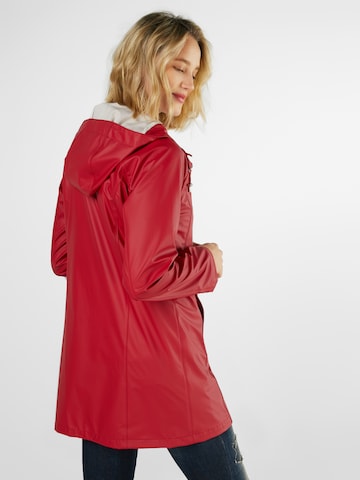 Manteau fonctionnel ILSE JACOBSEN en rouge : derrière