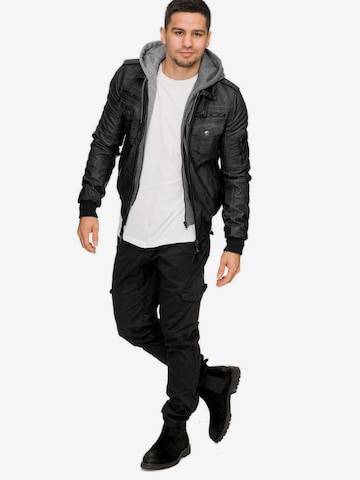 INDICODE JEANS Jacke 'Aaron' in Schwarz