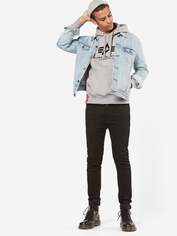 Sweat-shirt ALPHA INDUSTRIES en gris