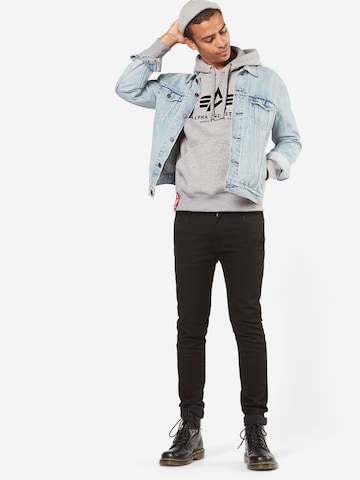 Sweat-shirt ALPHA INDUSTRIES en gris