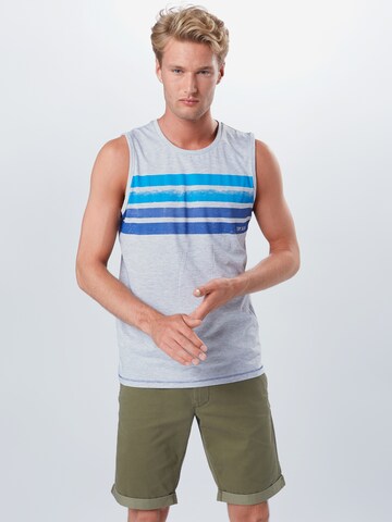 Coupe regular T-Shirt TOM TAILOR en gris : devant