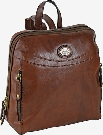 The Bridge Backpack in Brown: front