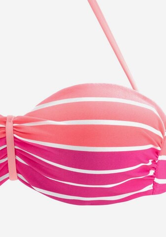 VENICE BEACH Bandeau Bikini in Pink