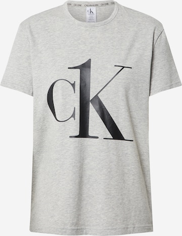 Calvin Klein Underwear Normální Tričko na spaní – šedá: přední strana