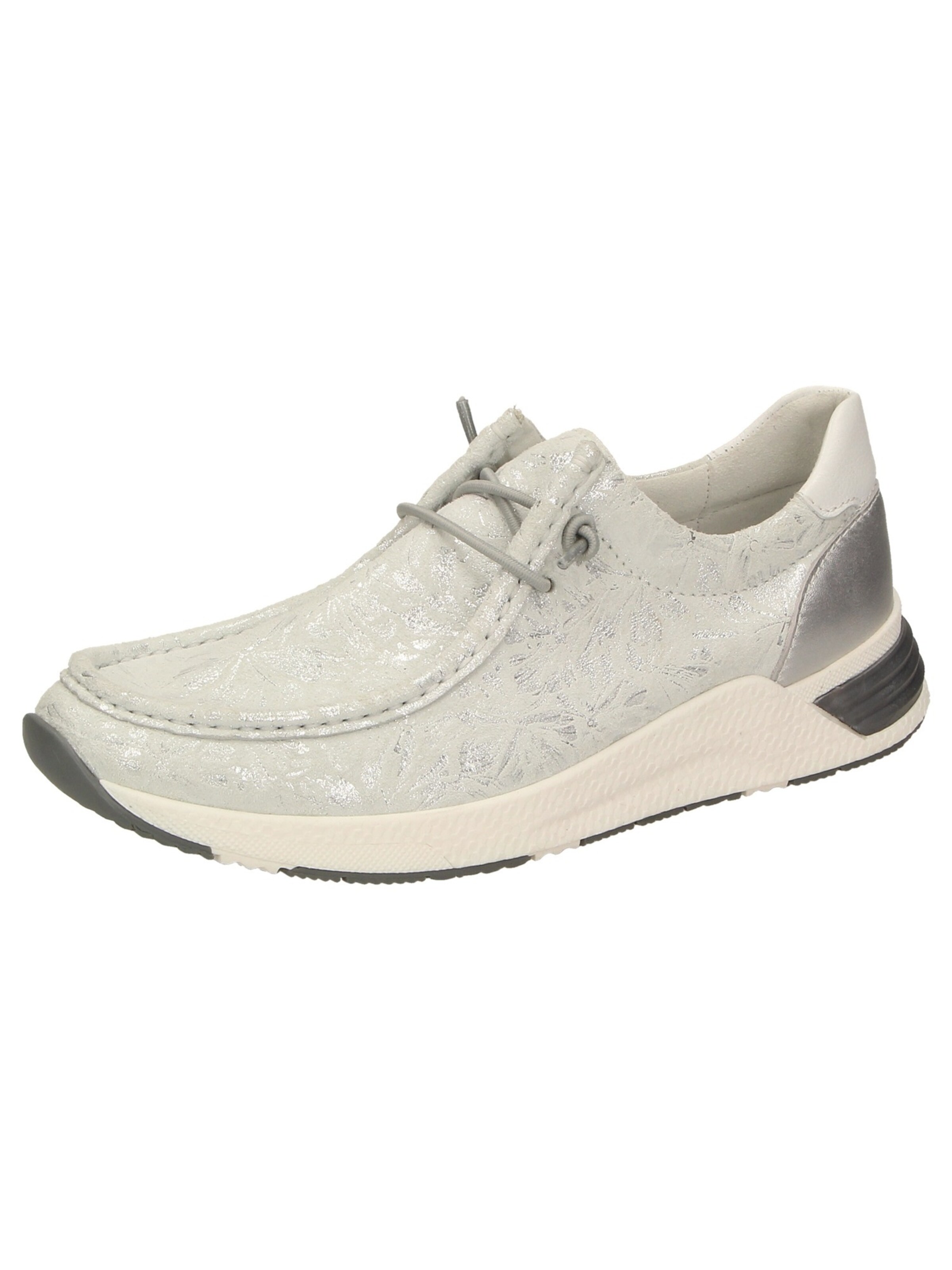 SIOUX - Sneakers laag 'Grash.-D191-57' in de kleur Zilver