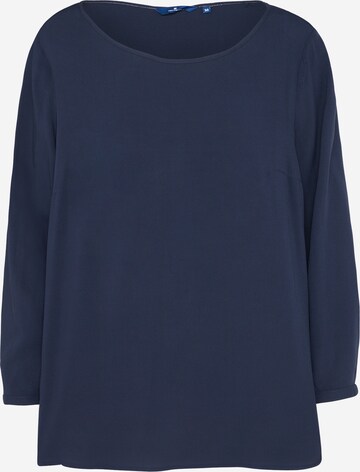 TOM TAILOR Blouse in Blauw: voorkant