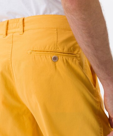 BRAX Regular Chino Pants 'Bari' in Yellow