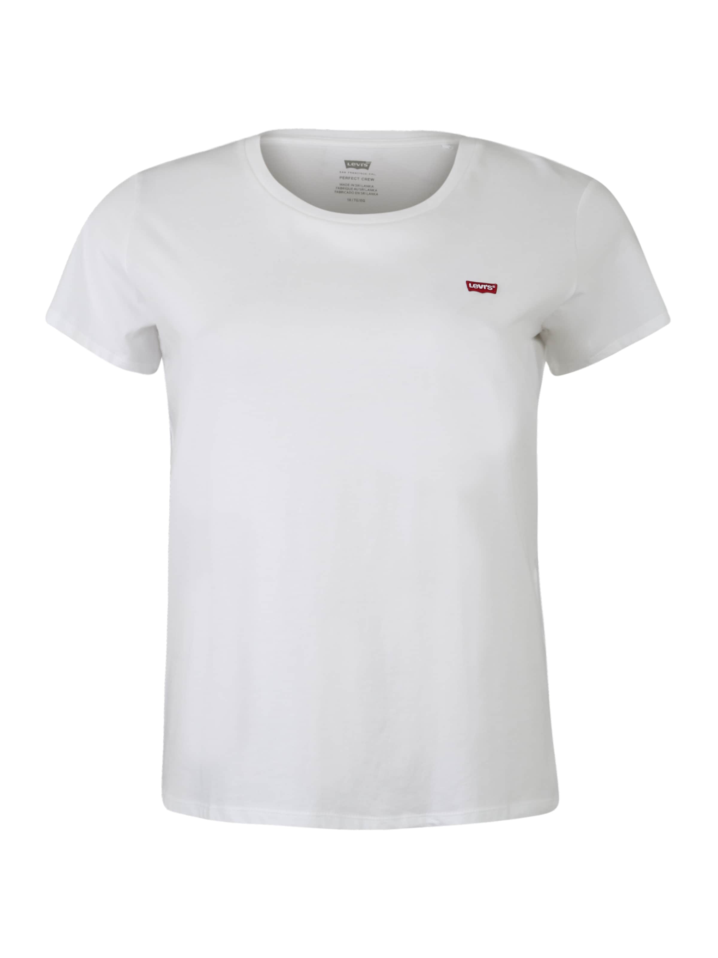 Levi's® Plus Särk 'The Perfect Tee ', värv valge: eest vaates