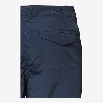 JACK WOLFSKIN Regular Outdoor Pants 'Kalahari' in Blue