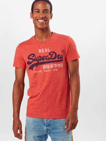 Superdry Regular fit Majica | rdeča barva: sprednja stran