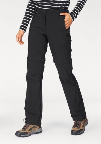 POLARINO Regular Workout Pants in Black: front