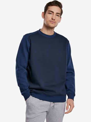 Urban Classics Sweatshirt in Blue: front