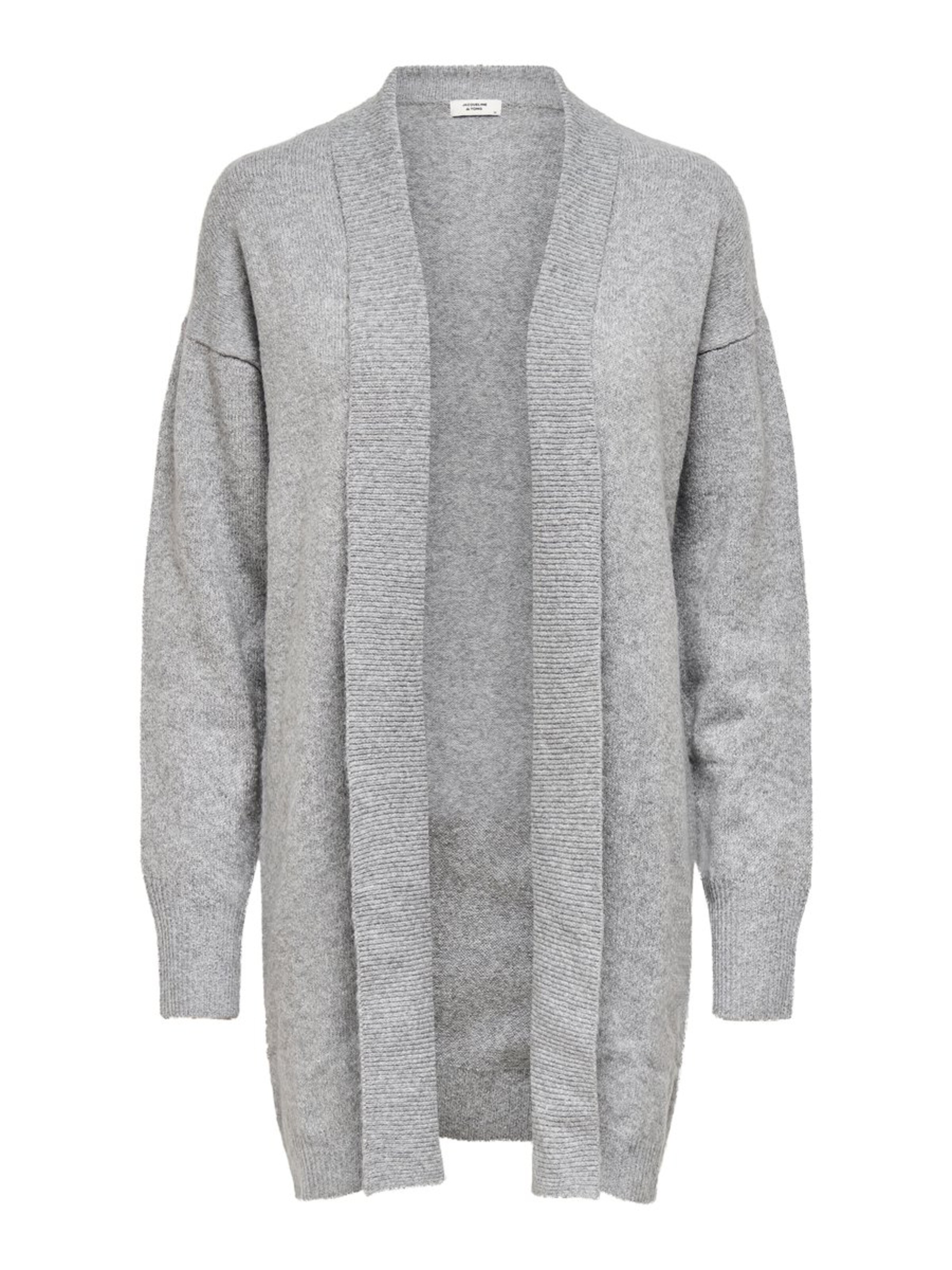 JACQUELINE de YONG - Gebreid vest in de kleur Grijs