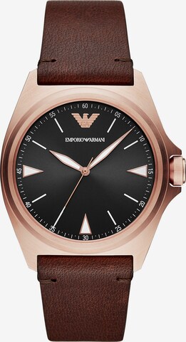 Emporio Armani Uhr in Braun: predná strana