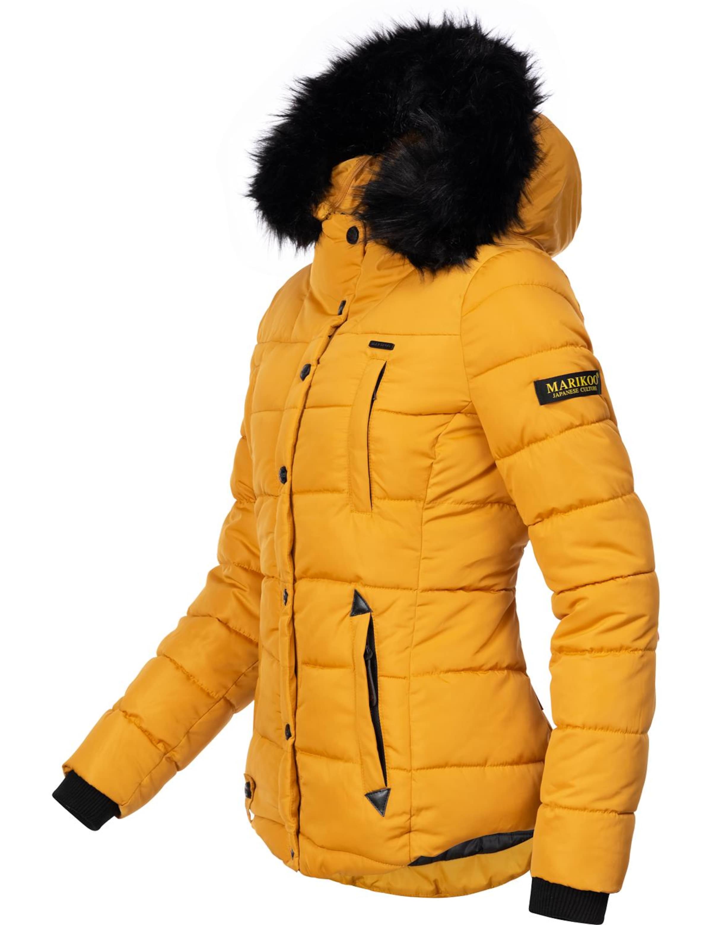 MARIKOO Зимняя куртка 'Lotusblüte' в Желтый