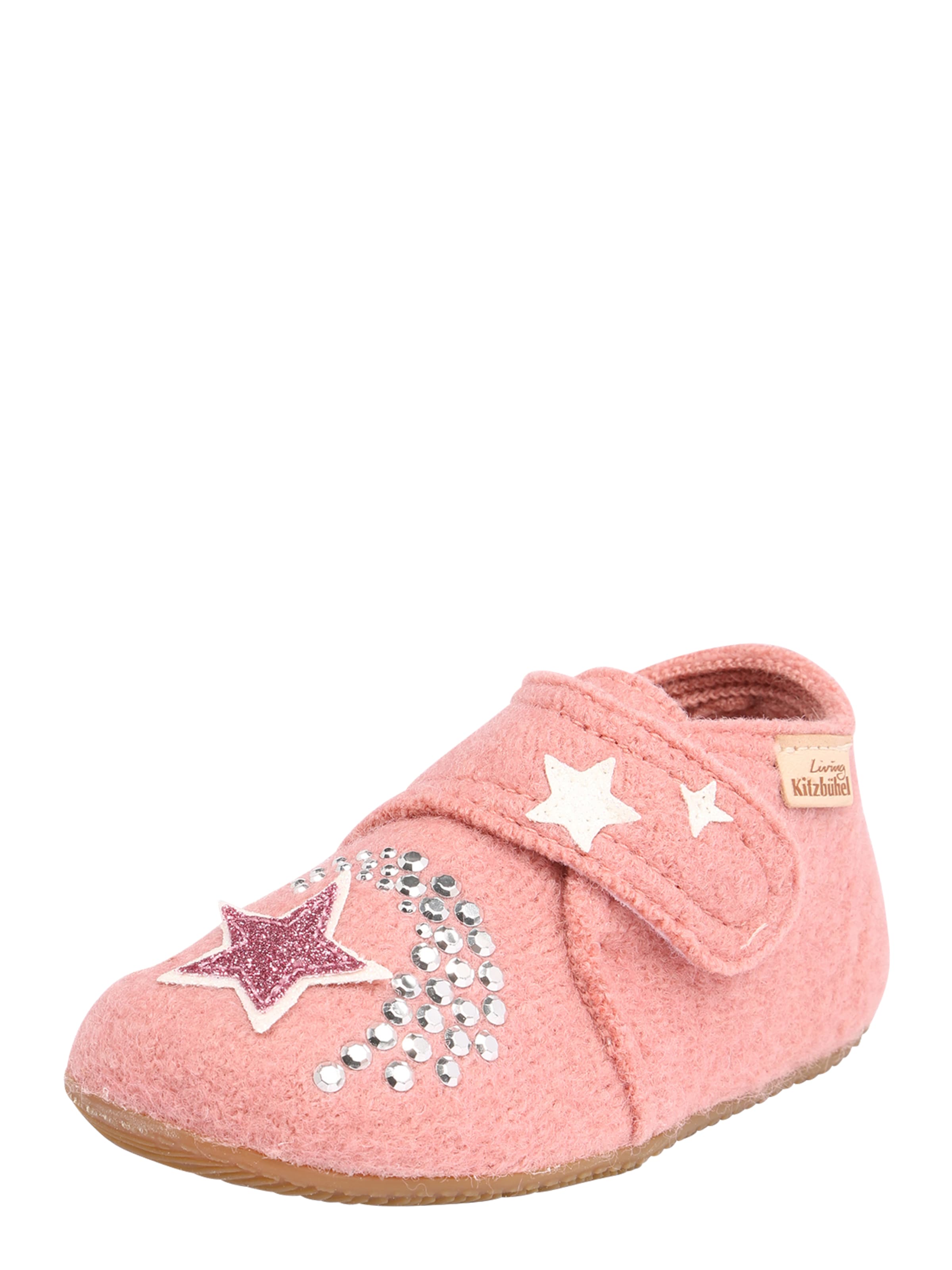 Pantoufle 'Einhorn & Stern' Living Kitzbühel en rose : devant