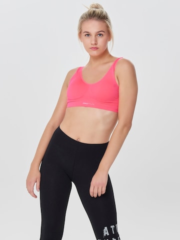 Bustier Soutien-gorge de sport ONLY PLAY en rose : devant