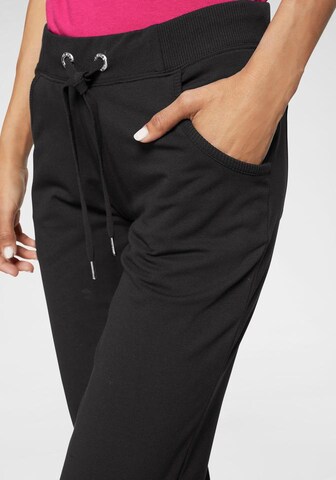 VENICE BEACH Tapered Sportbroek 'Valley' in Zwart