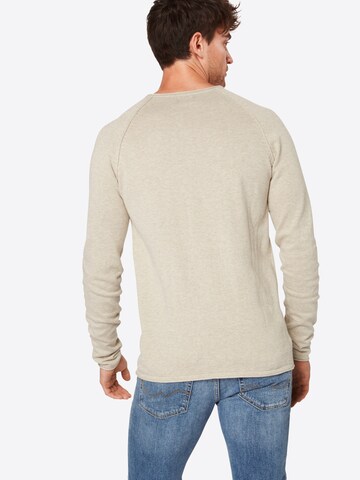 JACK & JONES Sweter 'Eunion' w kolorze beżowy: tył