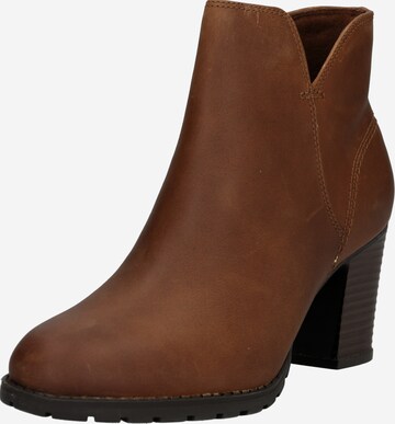 CLARKS Ankle Boots 'Verona Trish' in Brown: front