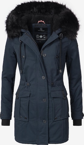 NAVAHOO Winterparka 'Luluna' in Blauw: voorkant