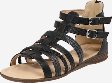 Sandales Dockers by Gerli en noir : devant