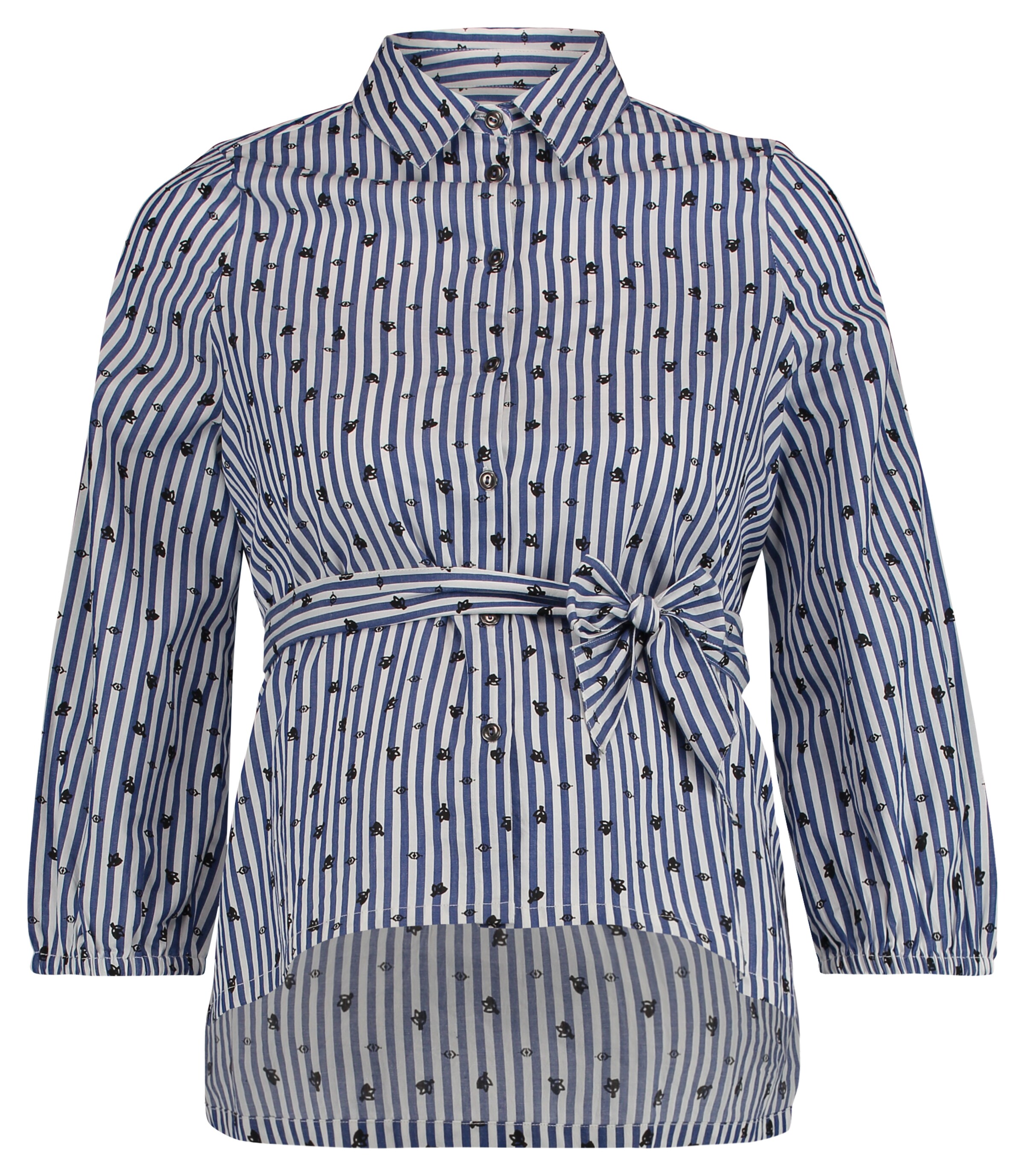 QUEEN MUM - Bluse ' ' in blau