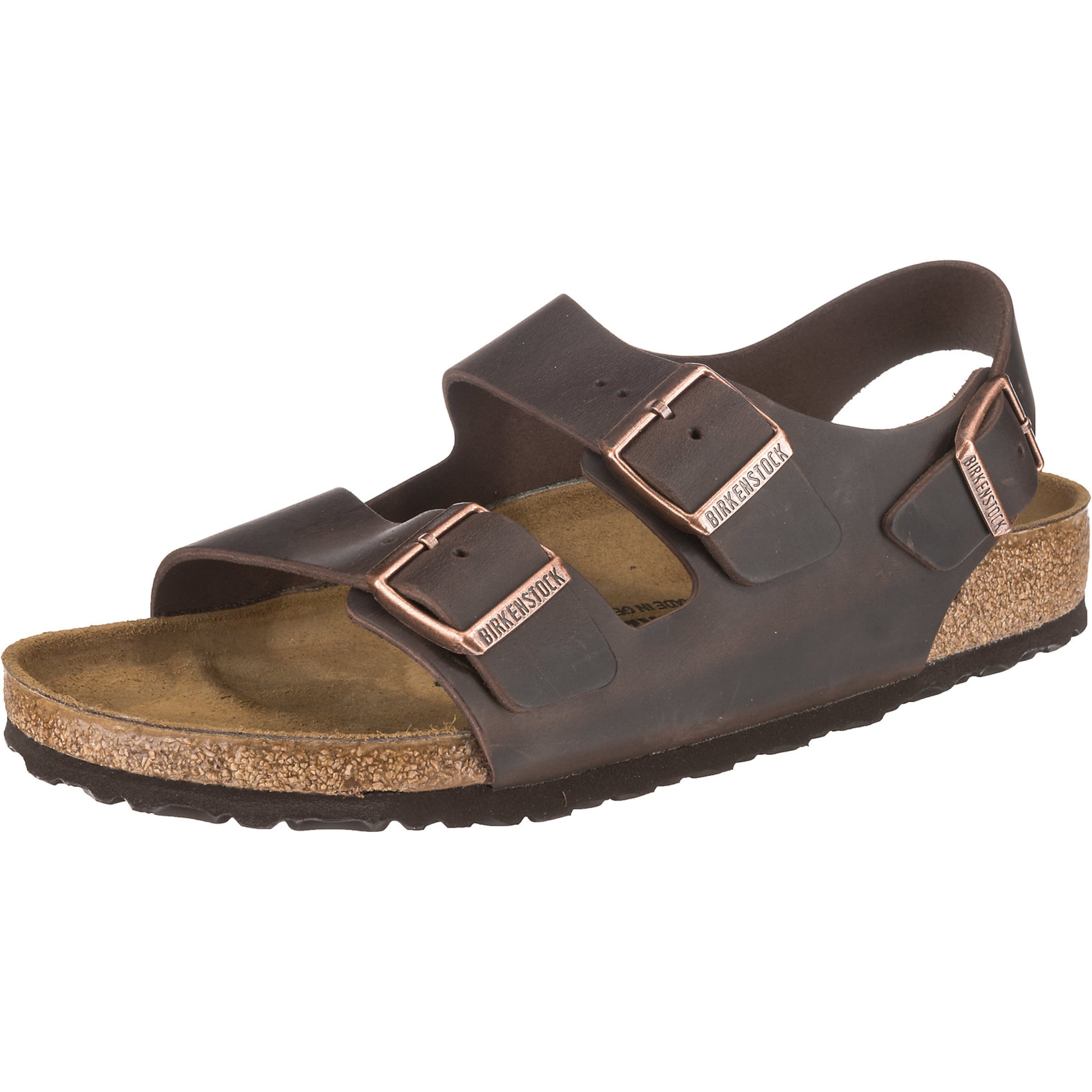 BIRKENSTOCK Sandale 'Milano' in Braun: Vorderseite