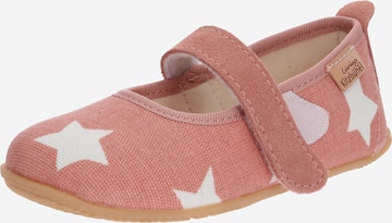 Living Kitzbühel Slippers 'Sterne' in Pink: front