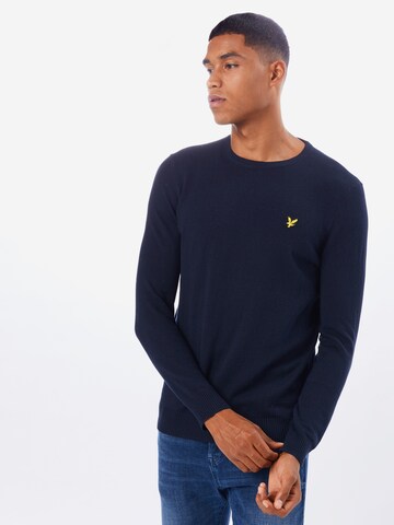 Lyle & Scott Trui in Blauw: voorkant