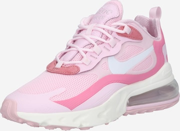 Baskets basses 'Air Max 270 React' Nike Sportswear en rose : devant