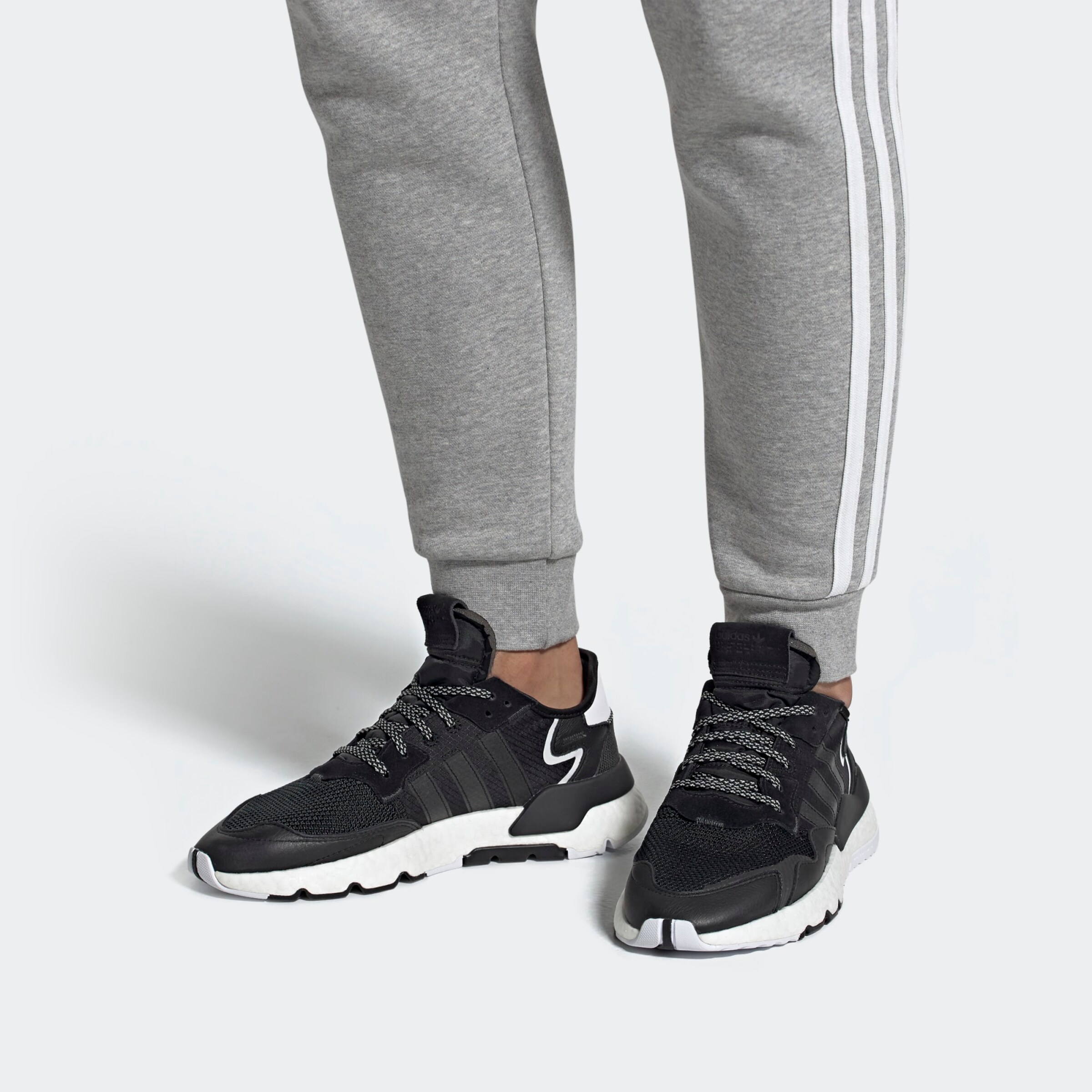 Adidas Originals Sneaker Low Nite Jogger Pe Negru Alb About You