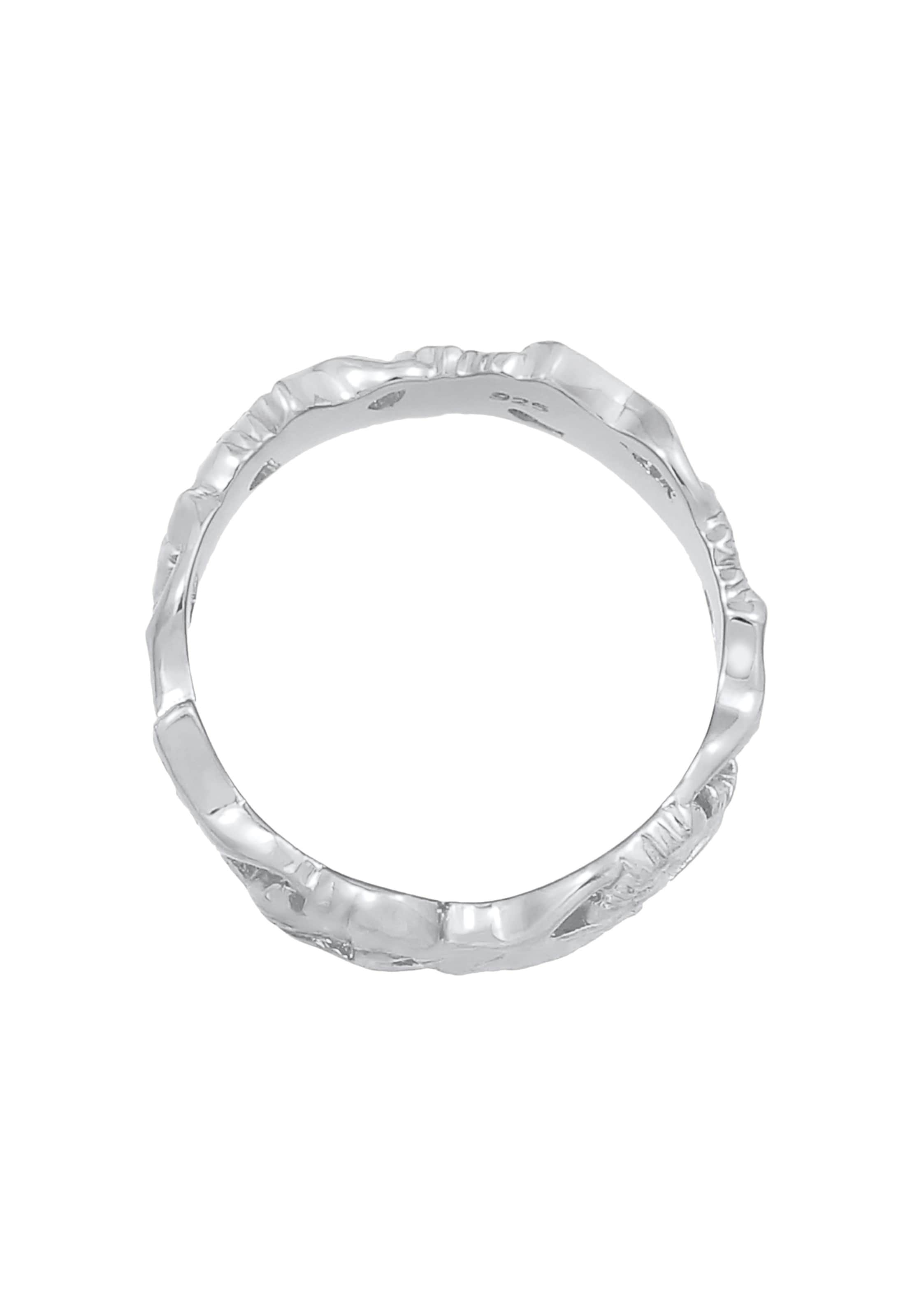 ELLI Ring 'Ginkgo' in Zilver