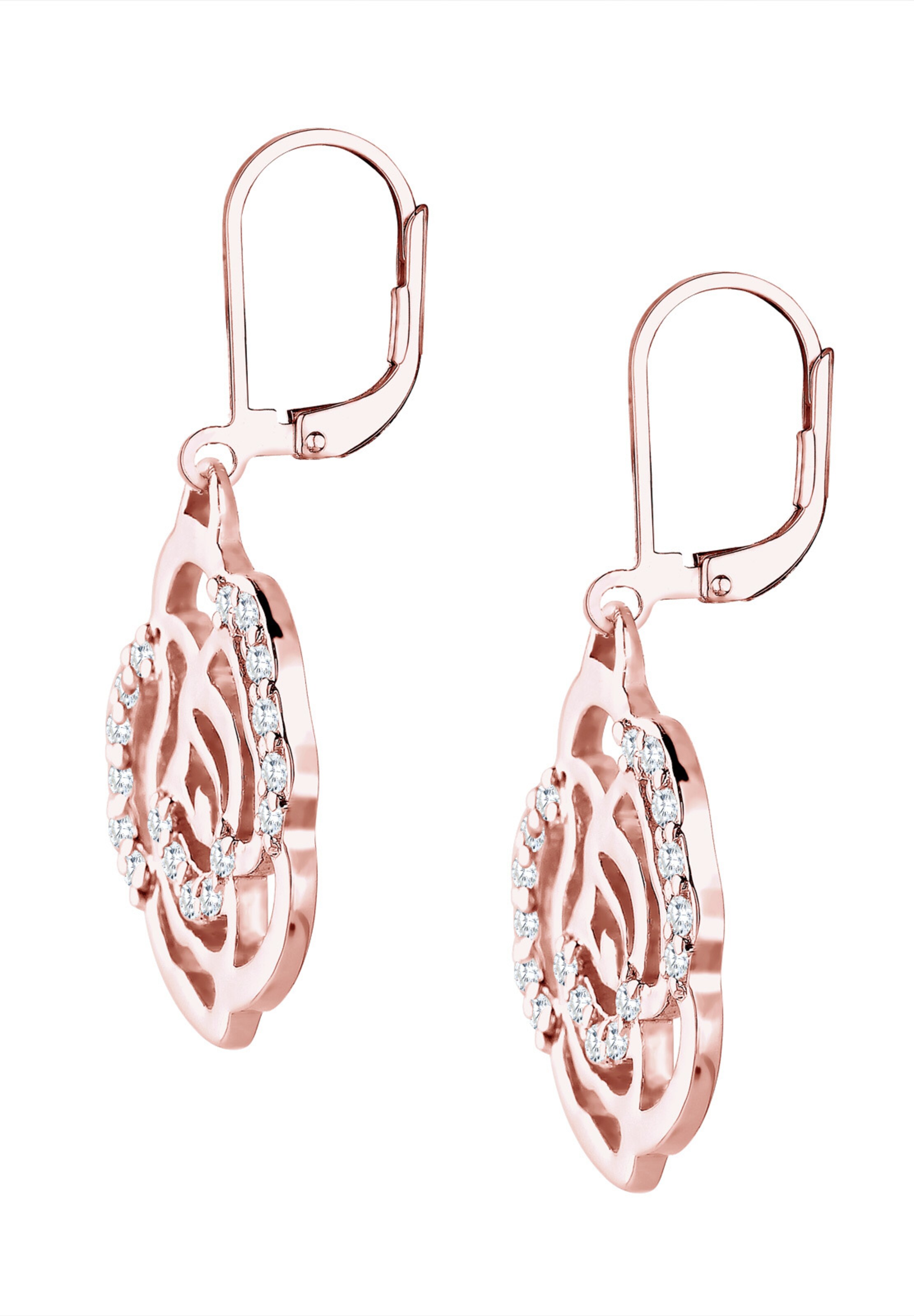 Boucles d'oreilles 'Blume, Rose' ELLI en or