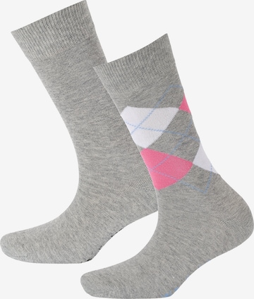 BURLINGTON 2er Pack EVERYDAY MIX 2-PACK Socken in Grau: predná strana