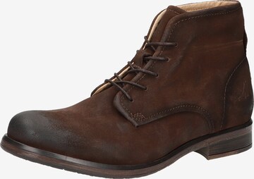 SANSIBAR Lace-Up Boots in Brown: front