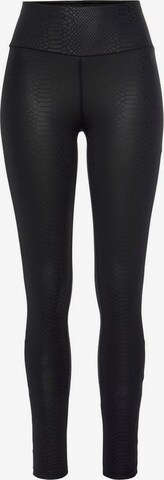 LASCANA ACTIVE Skinny Workout Pants in Black: front